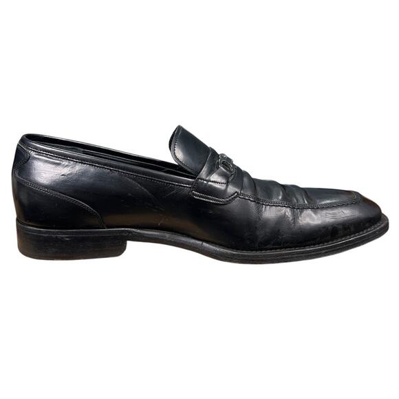 Vintage Salvatore Ferragamo Bentley Black Double Gancini Loafer Size 9.5 D main image 6
